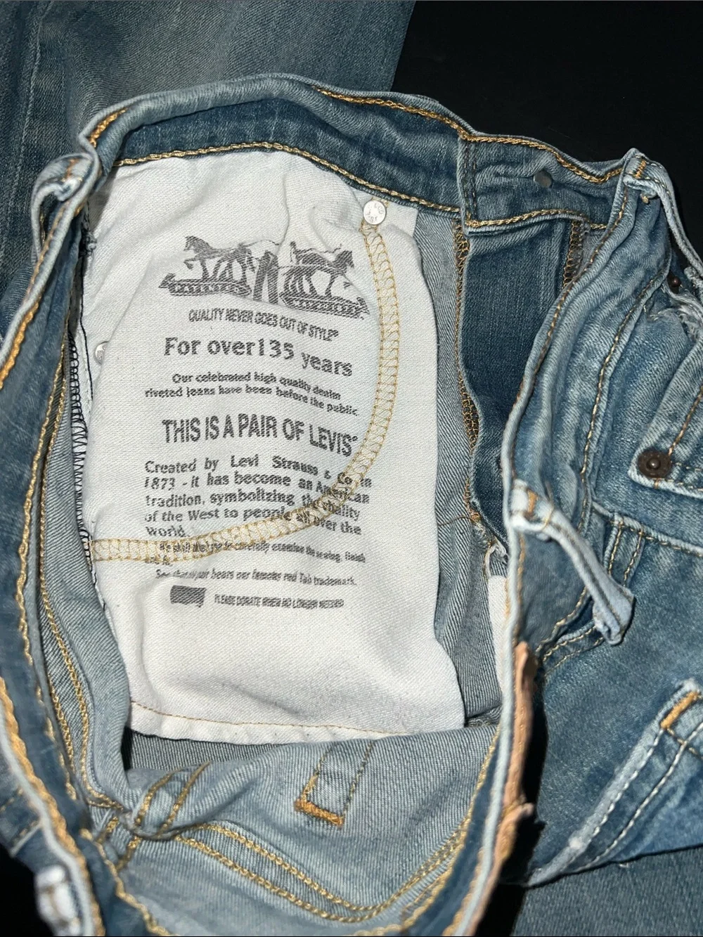 Levi's Men's Light Blue Skinny Jeans Size 30x32